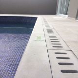 grelha de concreto piscina Vila Romana